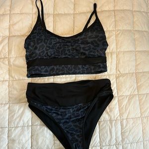Jess Lea 2 piece cheetah print bikini